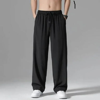Men's Micro Plain Trouser Black Medium to 2XL