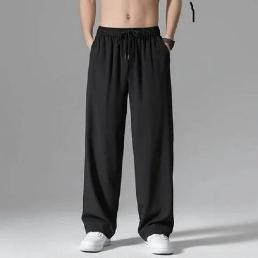 Men's Micro Plain Trouser Black Medium to 2XL