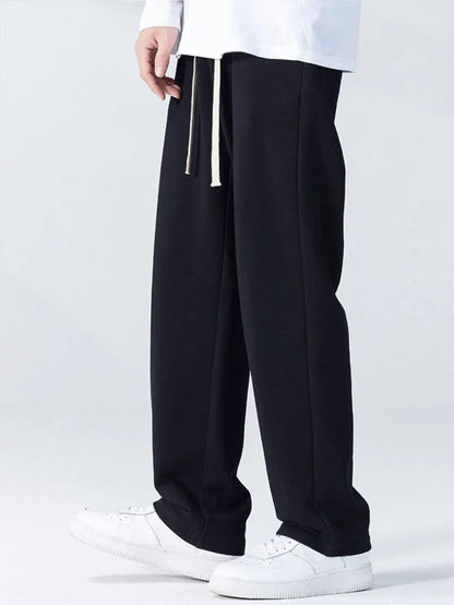 Men's Micro Plain Trouser Black Medium to 2XL