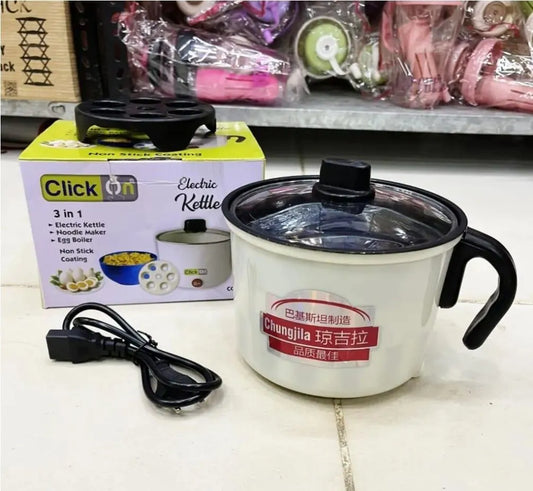 Electric Kettle 3-in-1 Stainless Steel White Black