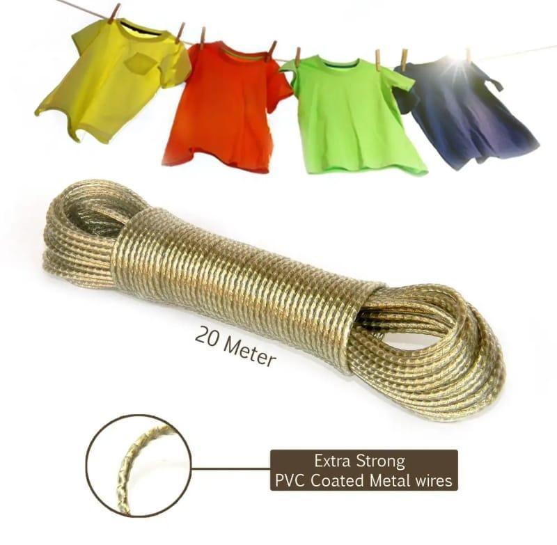 Golden PVC Laundry Rope 20m Extra Strong