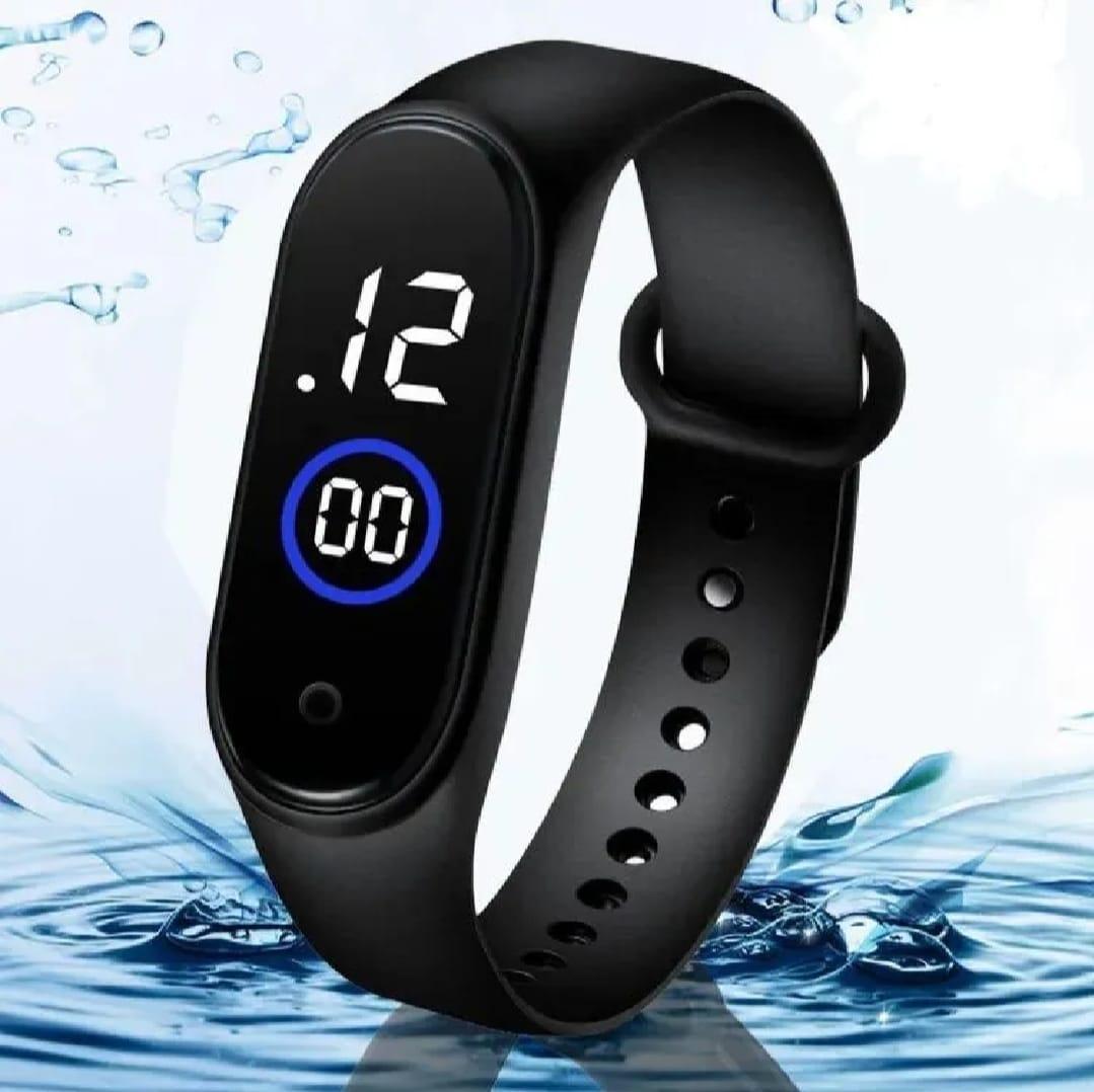 Waterproof LED Smart Watch for Boys Girls Black