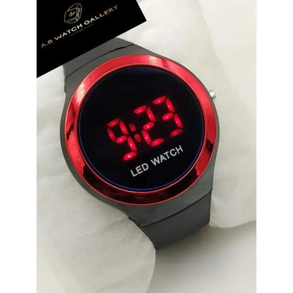 LED Watch for Boys Girls Black Silicone Casual Sport