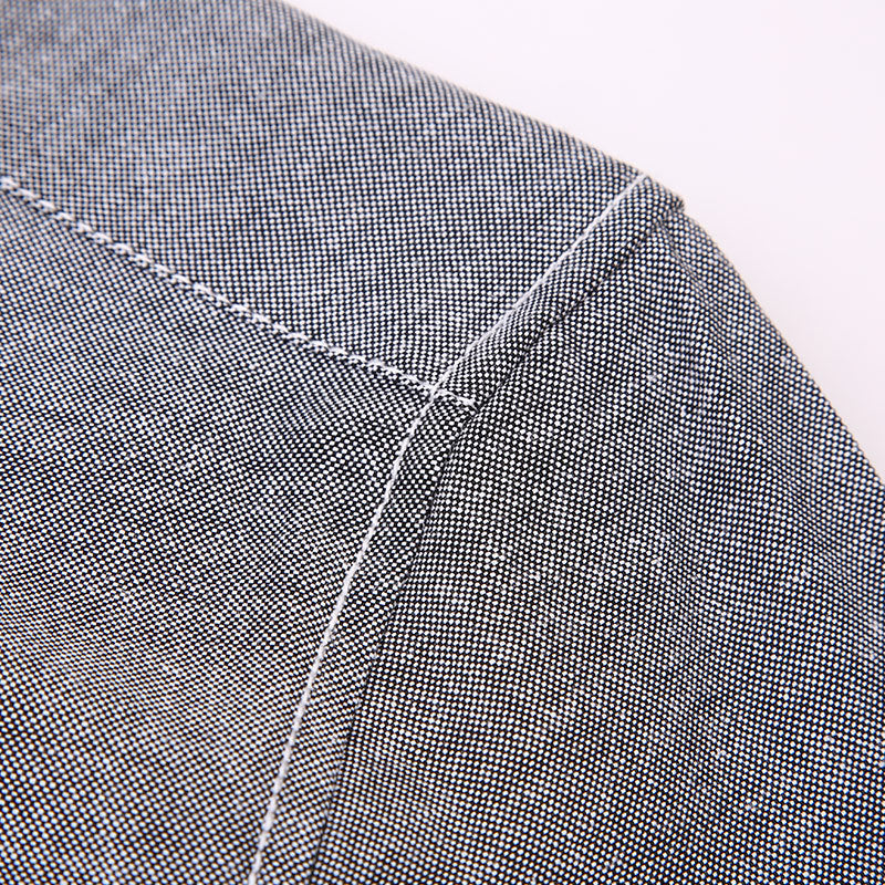 Men's Blue Oxford Long Sleeve Shirt Casual Business