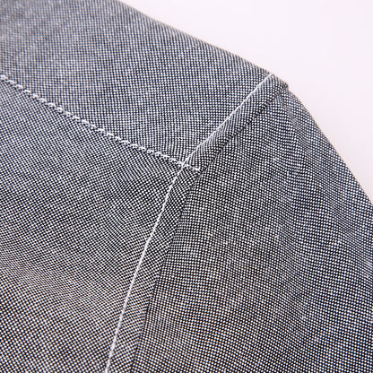 Men's Blue Oxford Long Sleeve Shirt Casual Business