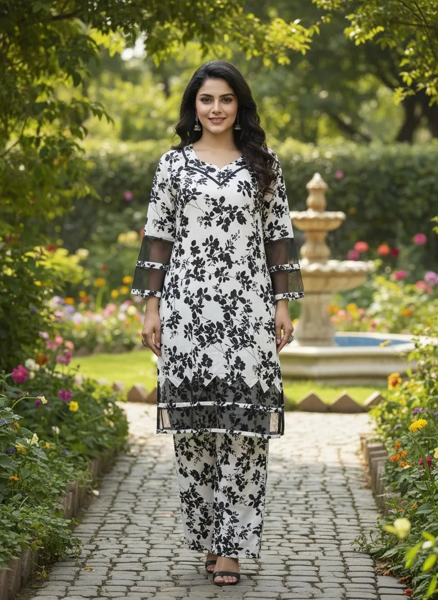 Cotton Lawn Printed Floral 2-Piece Set for Eid