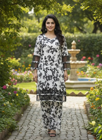 Cotton Lawn Printed Floral 2-Piece Set for Eid