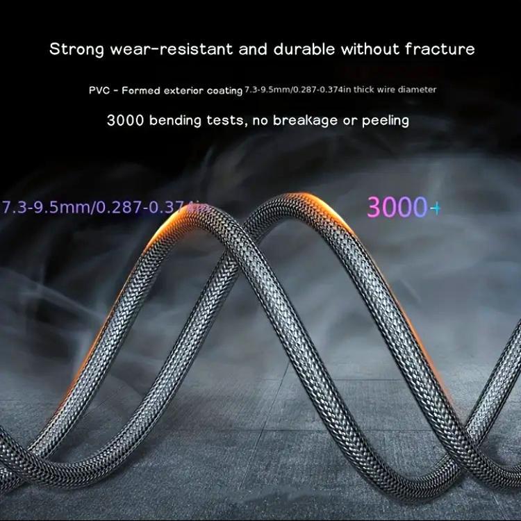 Android Charging Cable Pack of 2 Black Braided