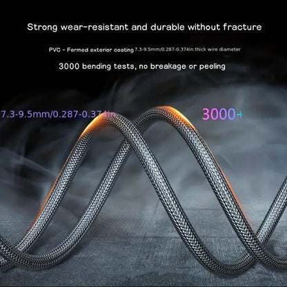 Android Charging Cable Pack of 2 Black Braided