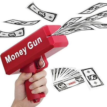 Super Money Gun Red Party Gift Toy for Kids