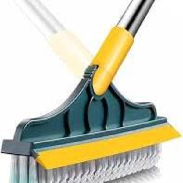 Portable Multi-Purpose Cleaning Brush Black Yellow 106cm