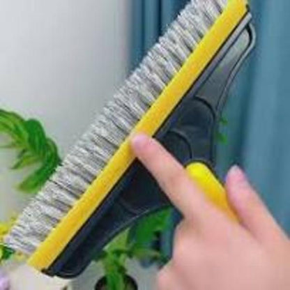 Portable Multi-Purpose Cleaning Brush Black Yellow 106cm
