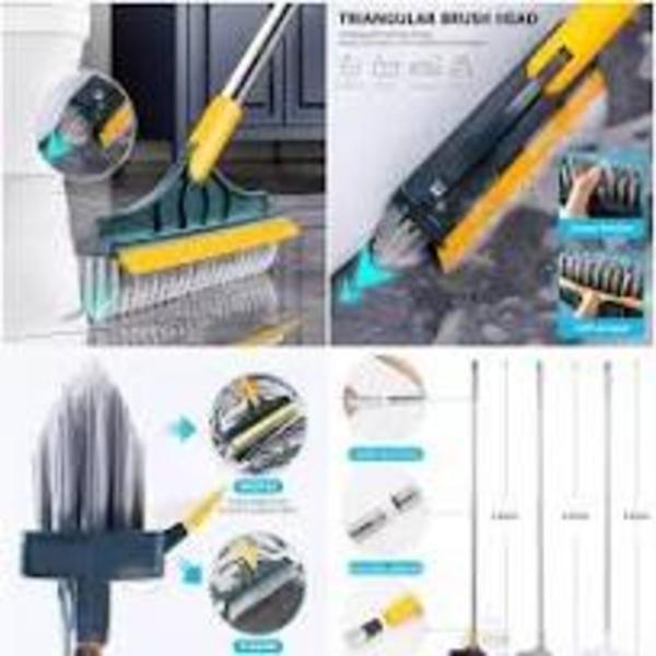 Portable Multi-Purpose Cleaning Brush Black Yellow 106cm