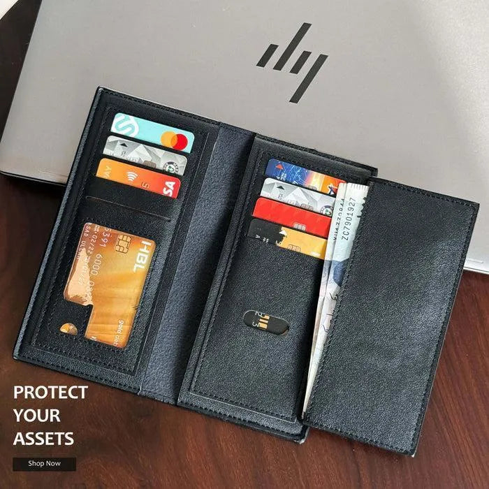 Multi Color Leather Wallet for Men Women Slim Design