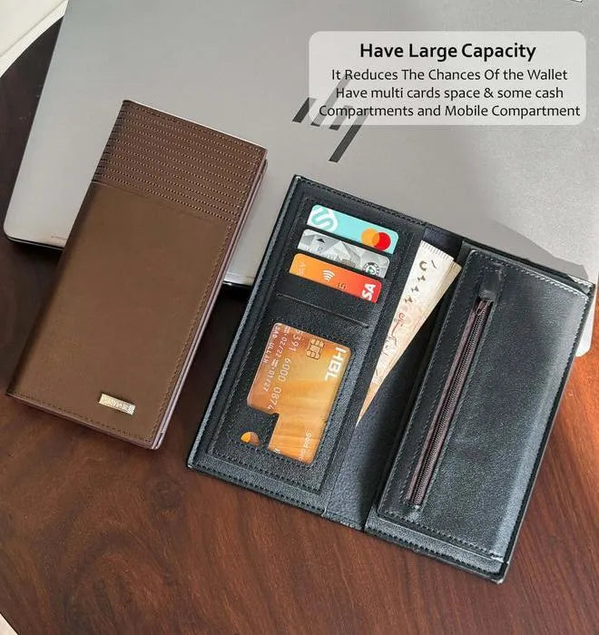 Multi Color Leather Wallet for Men Women Slim Design