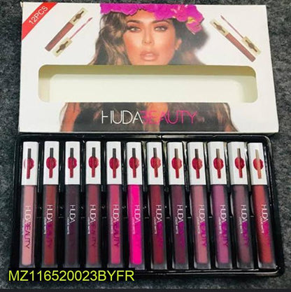 Matte Lip Gloss Set 12 Shades Waterproof Long Lasting