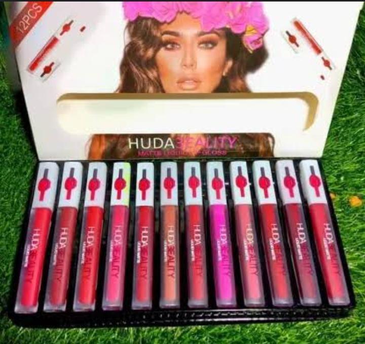 Matte Lip Gloss Set 12 Shades Waterproof Long Lasting