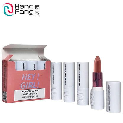 Hey Girl Lipstick Set - Long Lasting, Velvety, Multicolor Shades