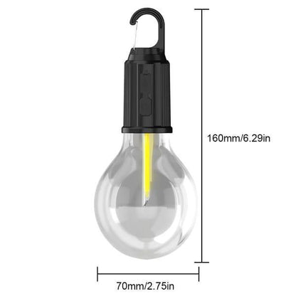 Rechargeable LED Bulb with 3 Modes for Outdoor Camping