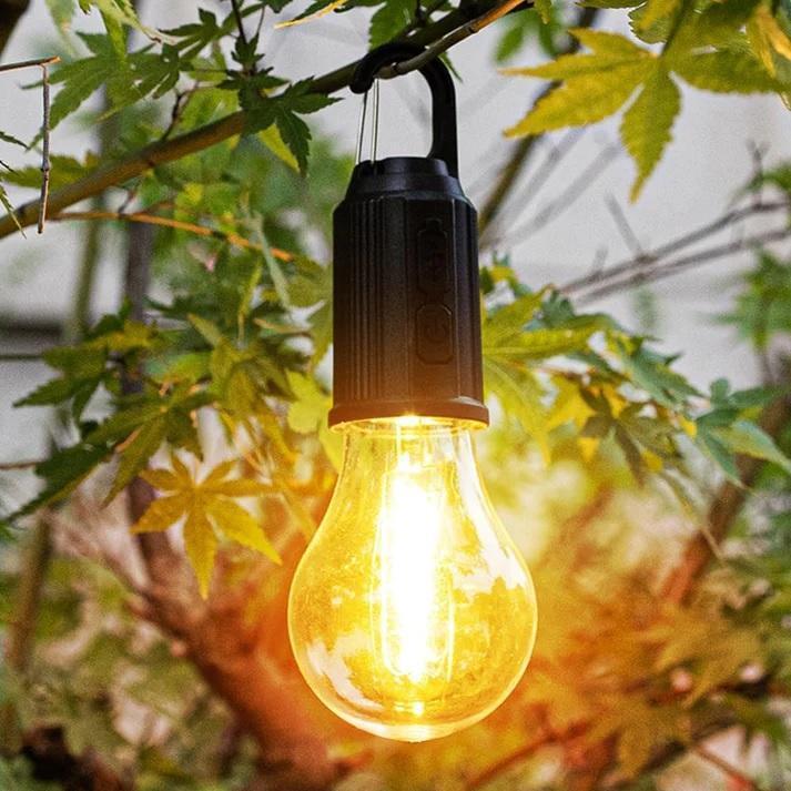 Rechargeable LED Bulb with 3 Modes for Outdoor Camping