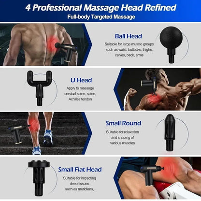 Mini Rechargeable Massager Gun for Office Yoga Fitness Relief