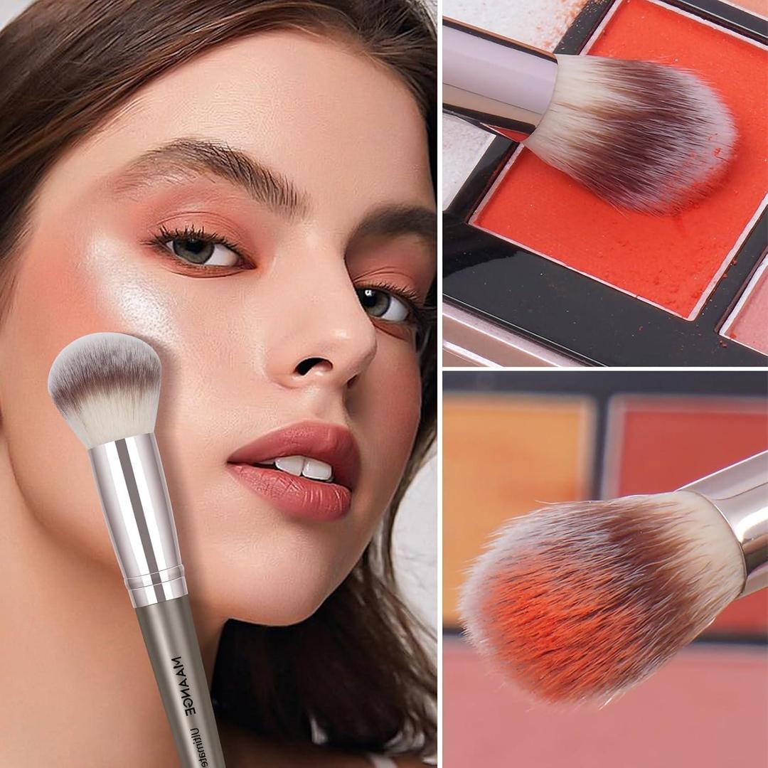 Professional Makeup Brush Set for Beginners & Pros, ABS Plastic, 12-Piece