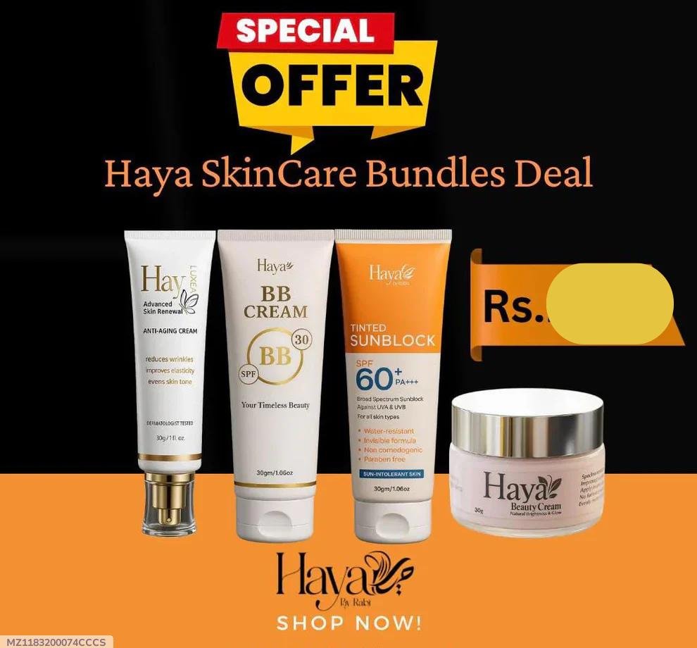 Haya SkinCare 4-in-1 Bundle for All Skin Types