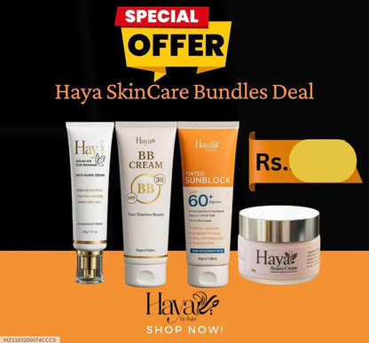 Haya SkinCare 4-in-1 Bundle for All Skin Types