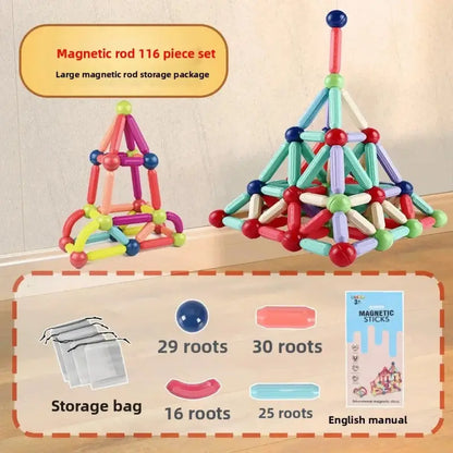 Girl's Rayon Magnetic Building Set