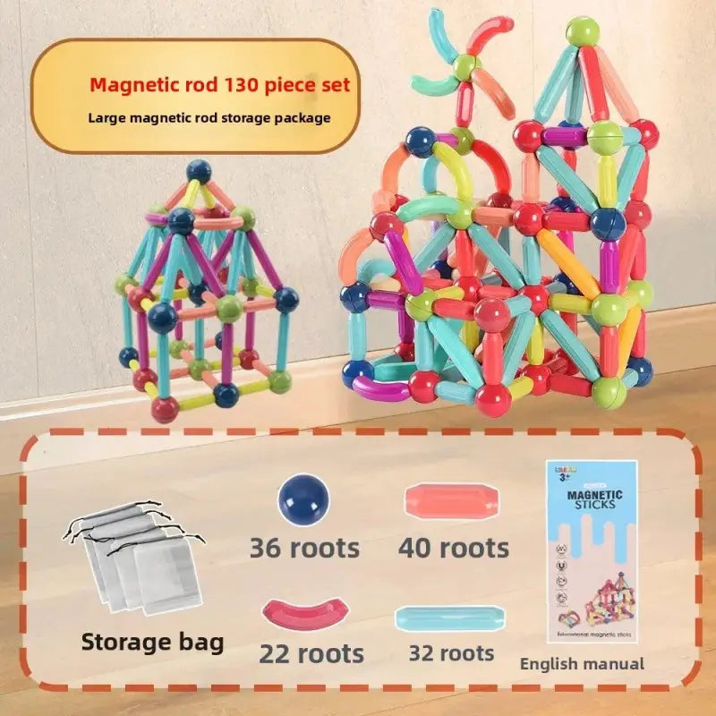 Girl's Rayon Magnetic Building Set