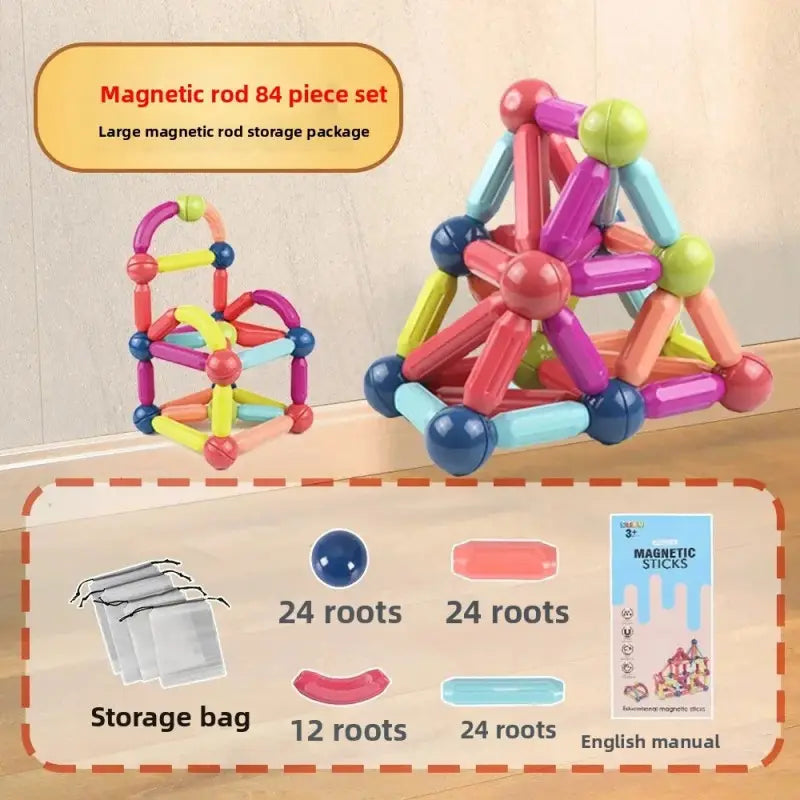 Girl's Rayon Magnetic Building Set