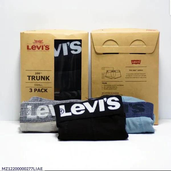 Levi's Men Cotton Boxers 3 Pack Small Multicolor