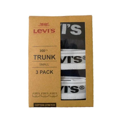 Levi's Men Cotton Boxers 3 Pack Small Multicolor