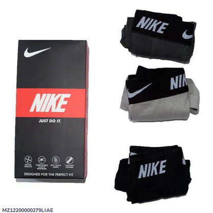 Nike Men Cotton Boxers Black Grey White Pack of 3