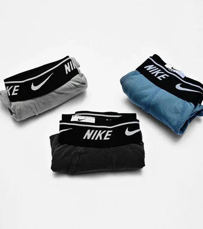Nike Men Cotton Boxers Black Grey White Pack of 3