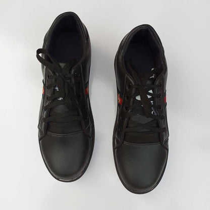 Men's Black Rubber Casual Sneakers Size 39-44