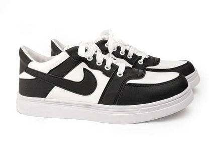 Men Black Rexine Casual Sneakers Size 39-44