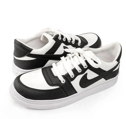 Men Black Rexine Casual Sneakers Size 39-44