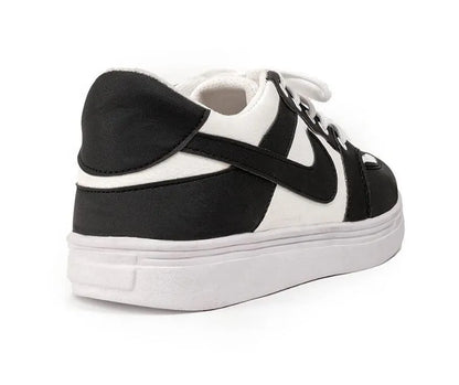 Men Black Rexine Casual Sneakers Size 39-44