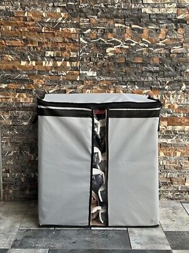 Grey Non-Woven Storage Bags 4-Piece Set
