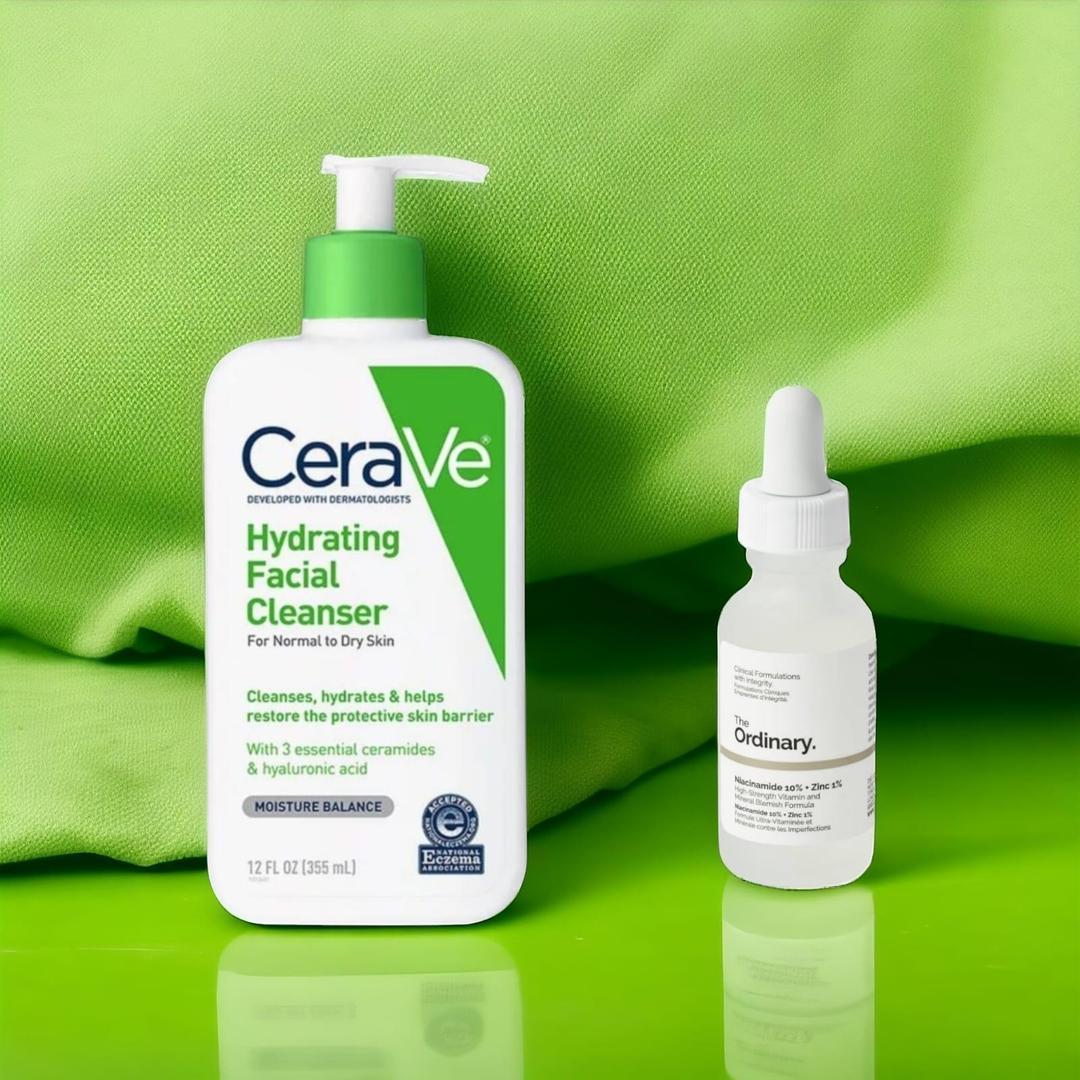 Hydrating Facial Cleanser & Niacinamide Serum Bundle