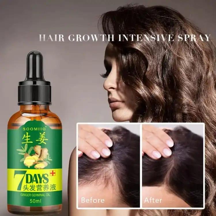 Hair Growth Serum 7 Days Use Ginger Oil 50ml