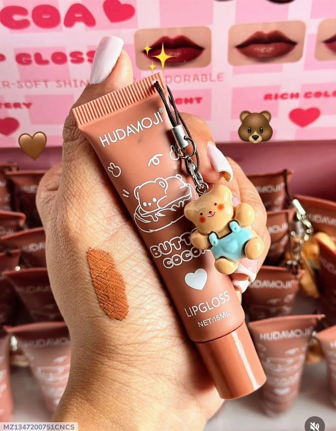Huda Beauty Matte Lip Gloss Brown 10g