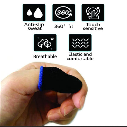 Black Cotton Thumb Sleeves for Gaming & Mobile Use