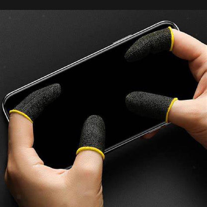Black Cotton Thumb Sleeves for Gaming & Mobile Use