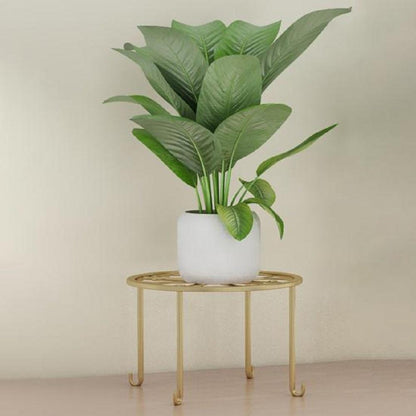 Modern Iron Plant Stand Black Golden Indoor Outdoor