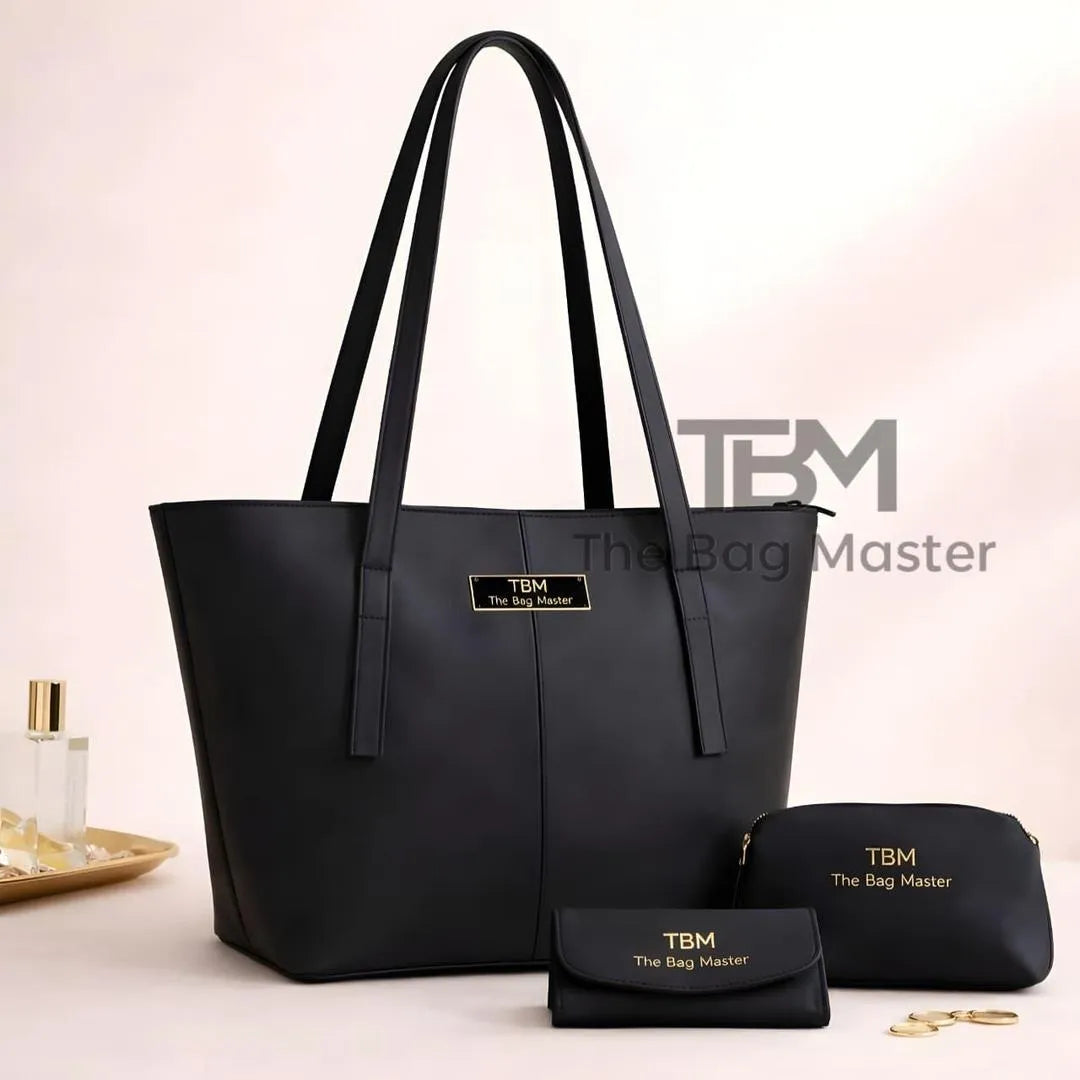 Tote Bag Set TBM The Bag Master Brown 3 Pcs