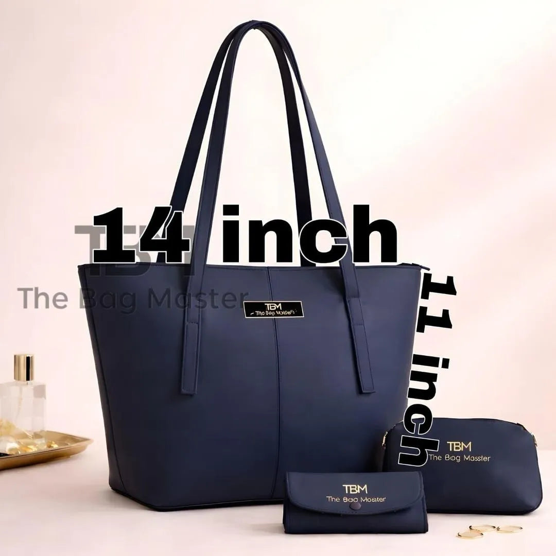 Tote Bag Set TBM The Bag Master Brown 3 Pcs