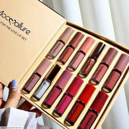 12 Pcs Matte Lip Gloss Set for Pakistani Women