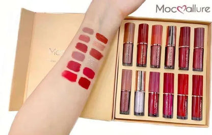 12 Pcs Matte Lip Gloss Set for Pakistani Women